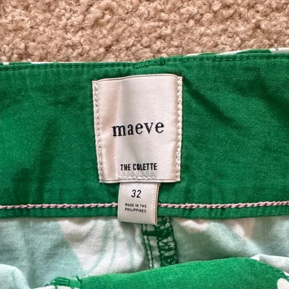 Maeve Green Floral Wide Leg Pants - Picture 3 of 3